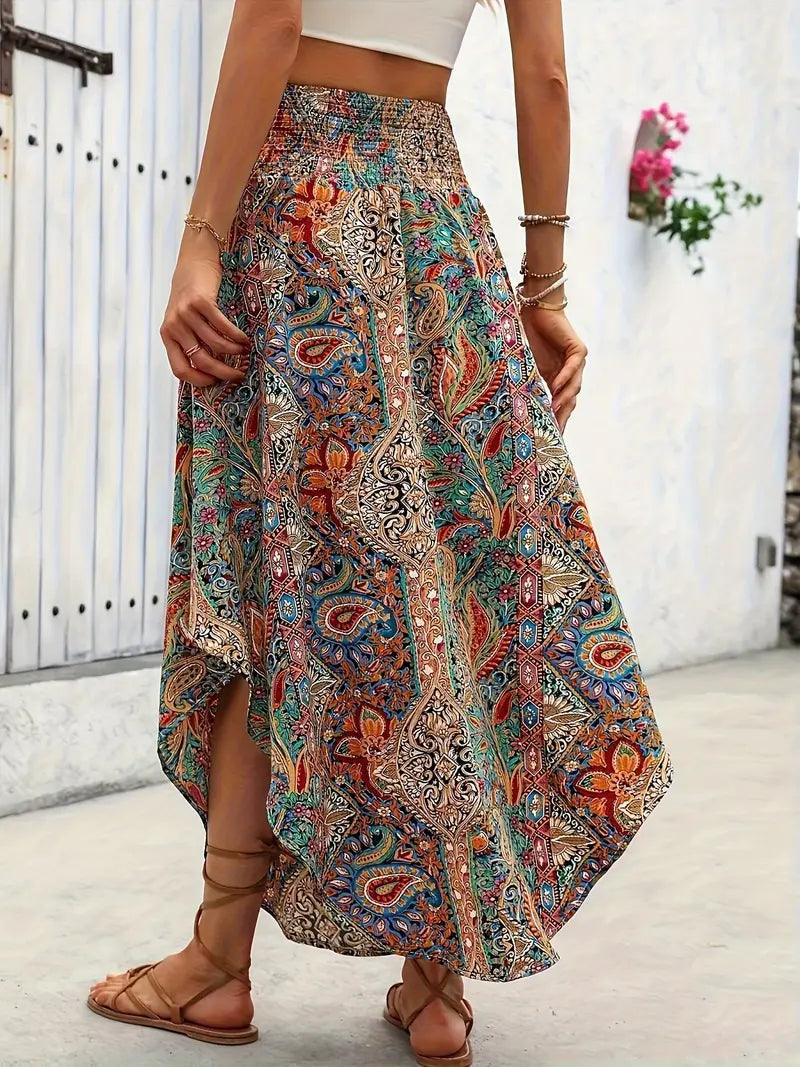 Daphne | Vibrant Boho Skirt