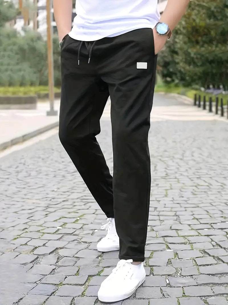 Bryson - Chic Sporty Stretch Jogging Pants With Drawstring and a Relaxed Waist