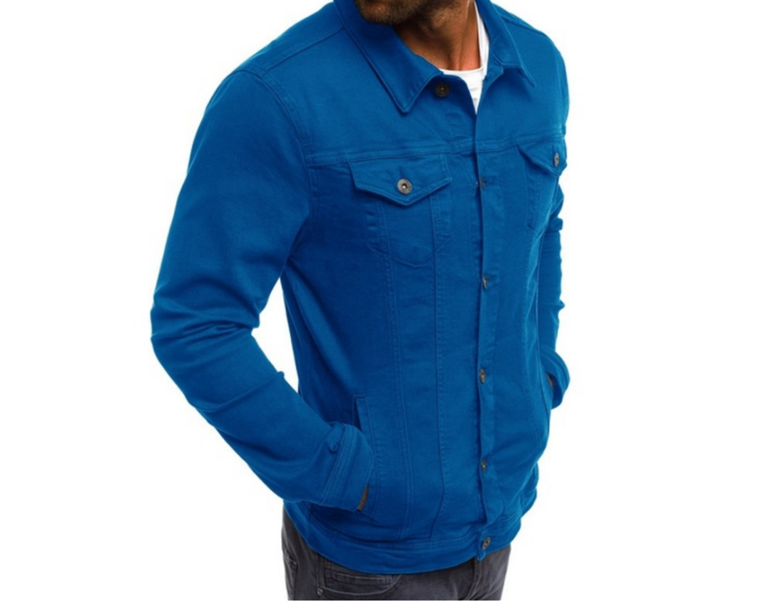 Gerald - Coloured denim jacket for men