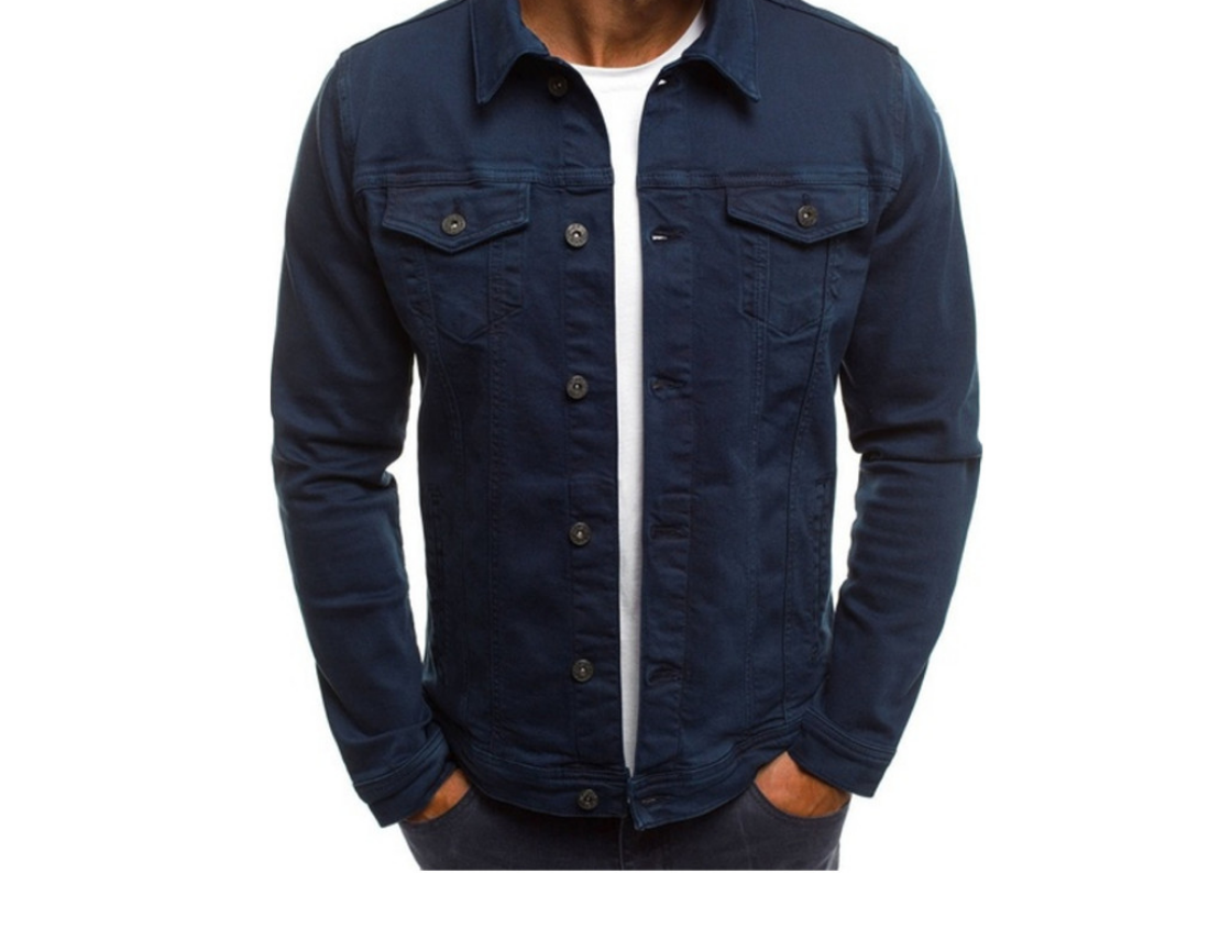 Gerald - Coloured denim jacket for men