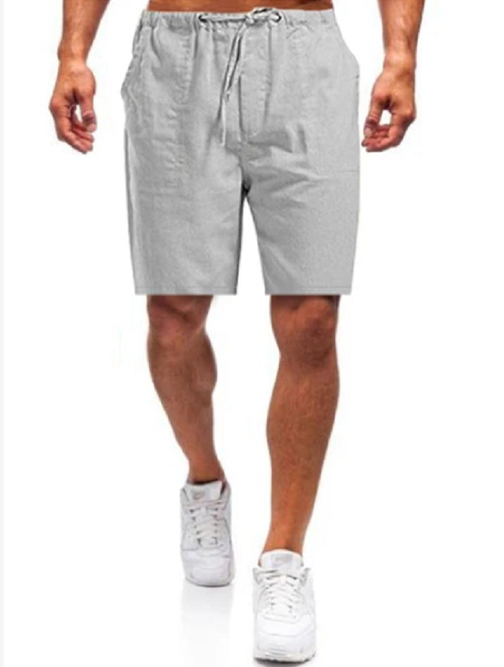 Beau - Men's linen shorts in large sizes