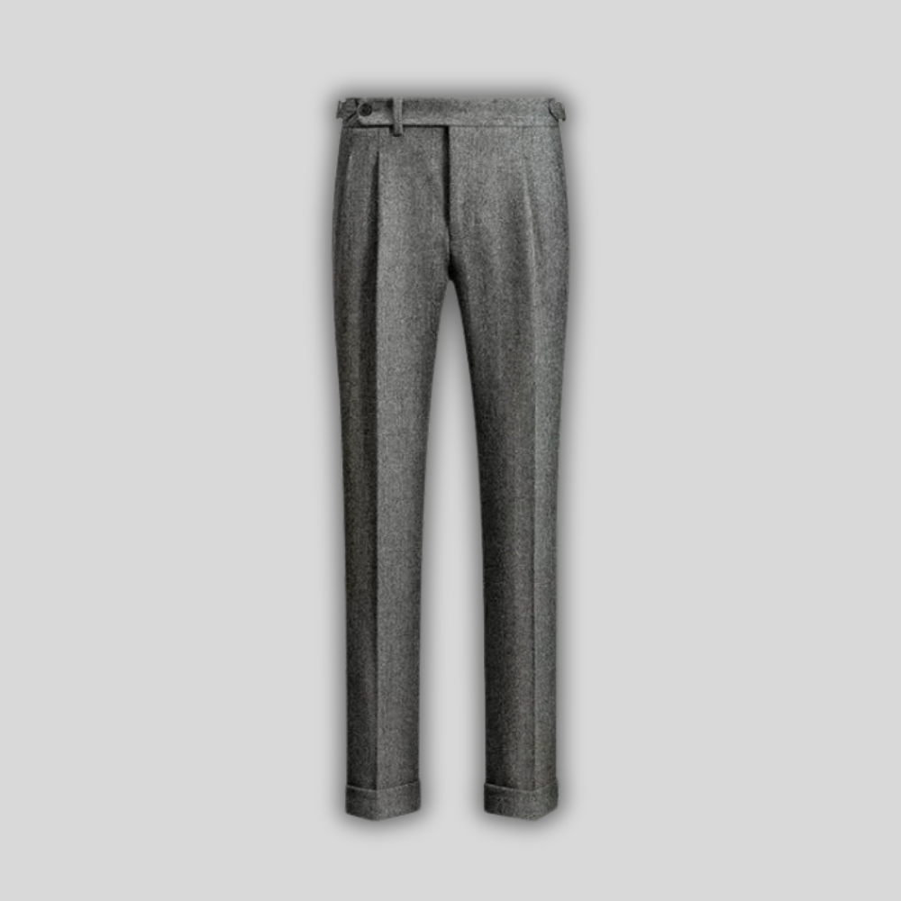 Bruce - Men's leisure trousers in tweed