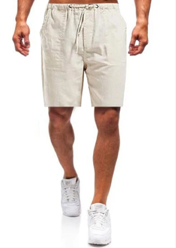 Beau - Men's linen shorts in large sizes