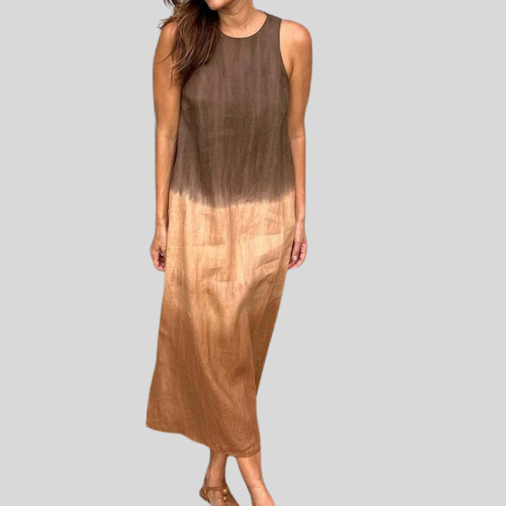 Allison - Casual long dress with batik pattern