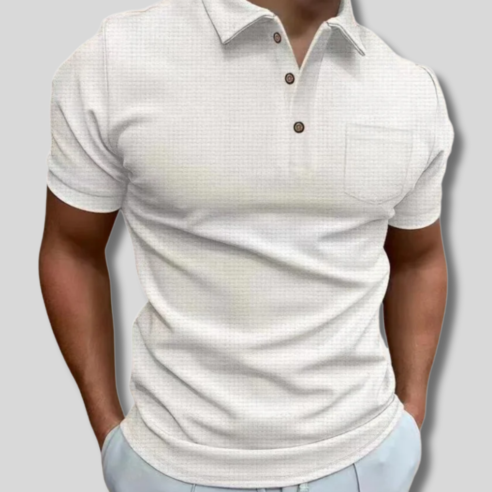 Ezra - Breathable polo shirt for men