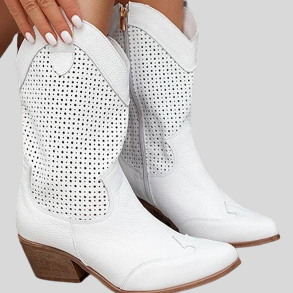 Doemi - Stylish Midi High Cowboy Boots