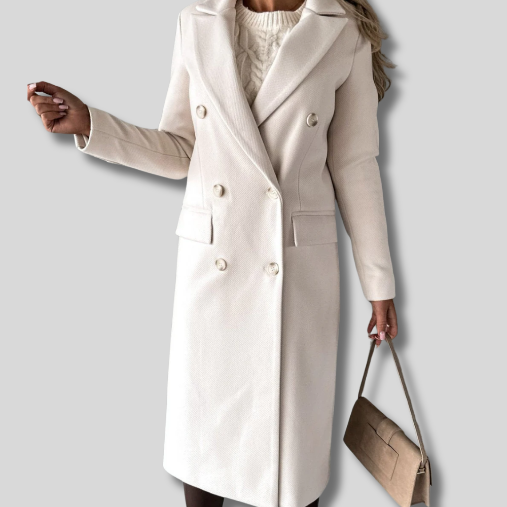 Walcey - Elegant Long Trench Coat for Women