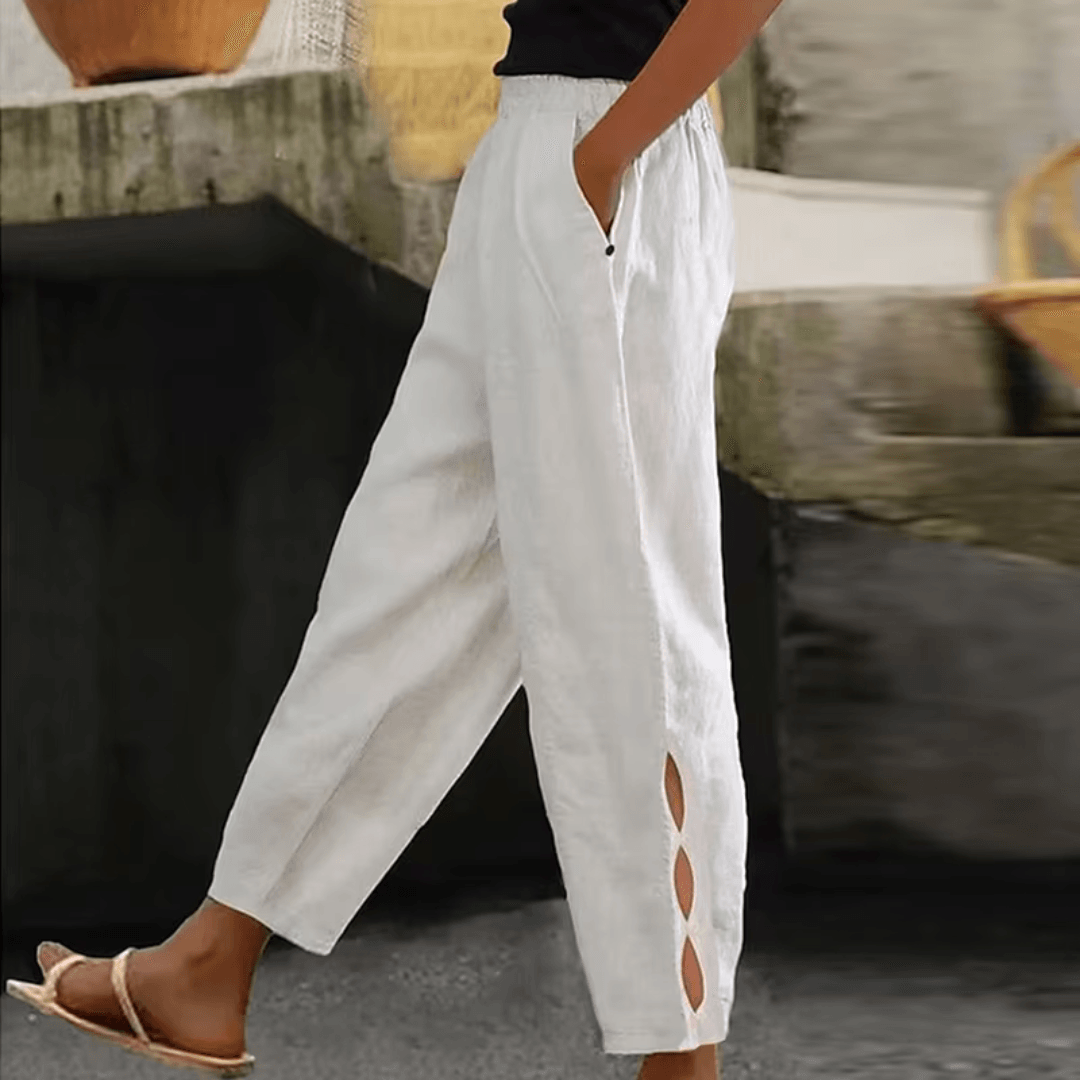 Elise | Cotton-Linen Pants