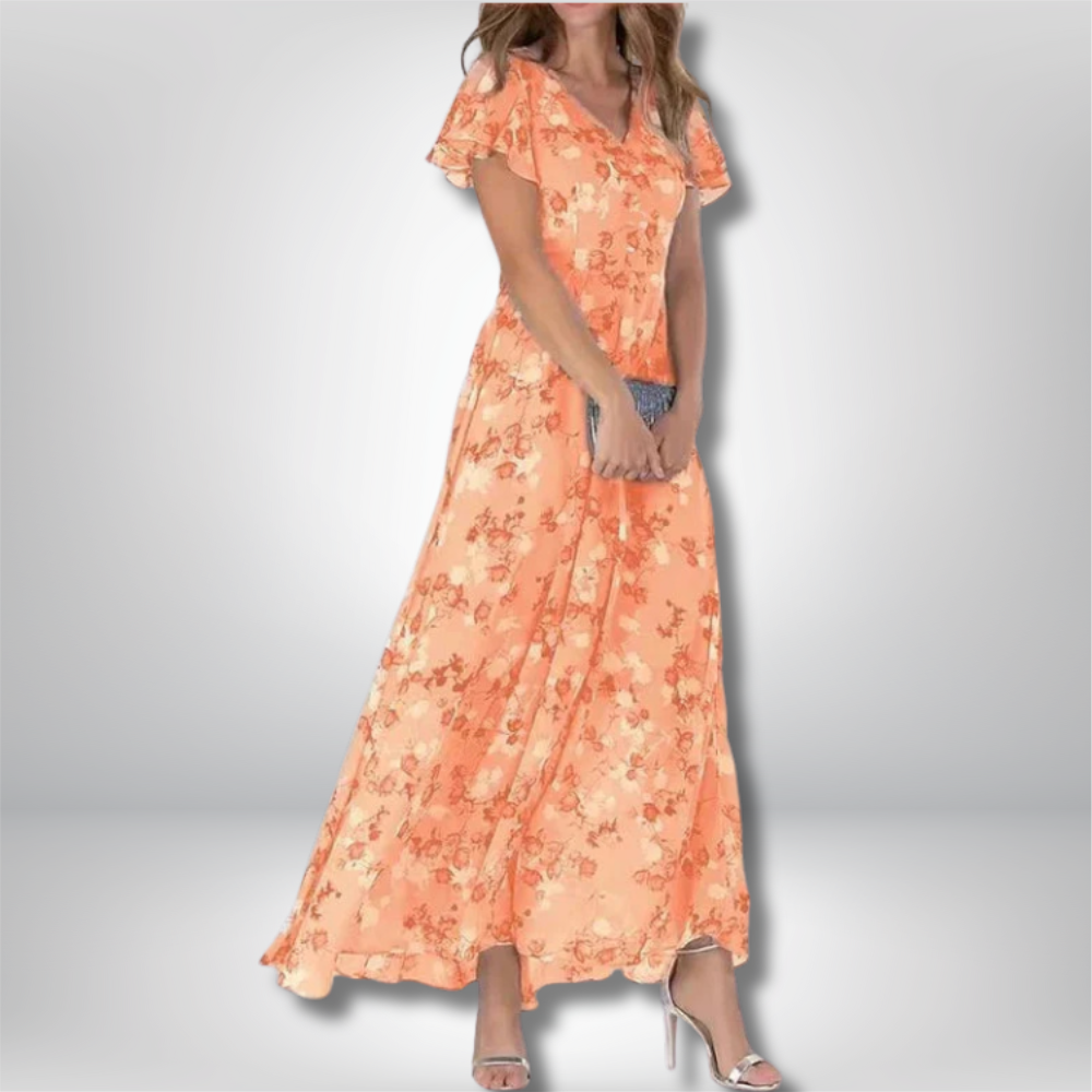 Poppy - Elegant Colourful Long Dress