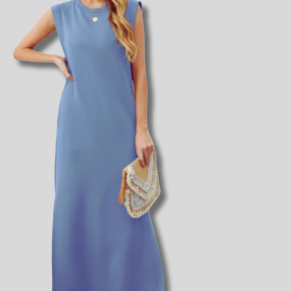 Splitstun - Loose Maxi Dress with Split - Stylish & Comfortable Women's Summer Dress