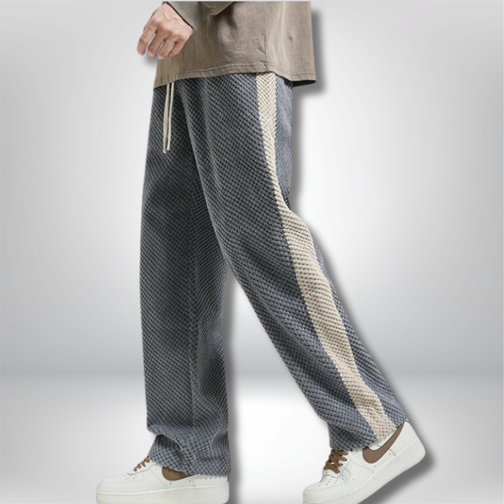 Keith - Corduroy Waffle Jogging Trousers For Men