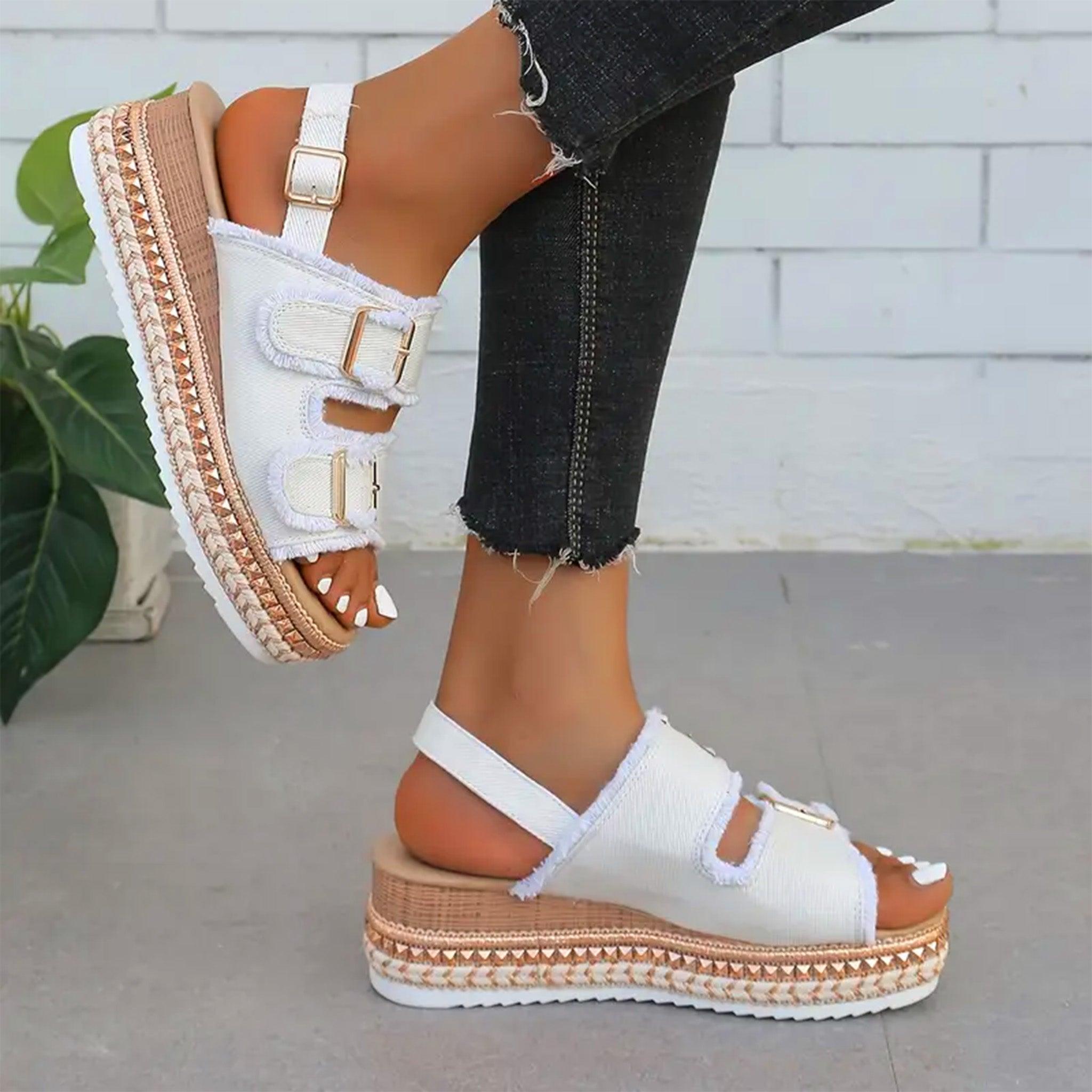 Ella | Denim Sandals