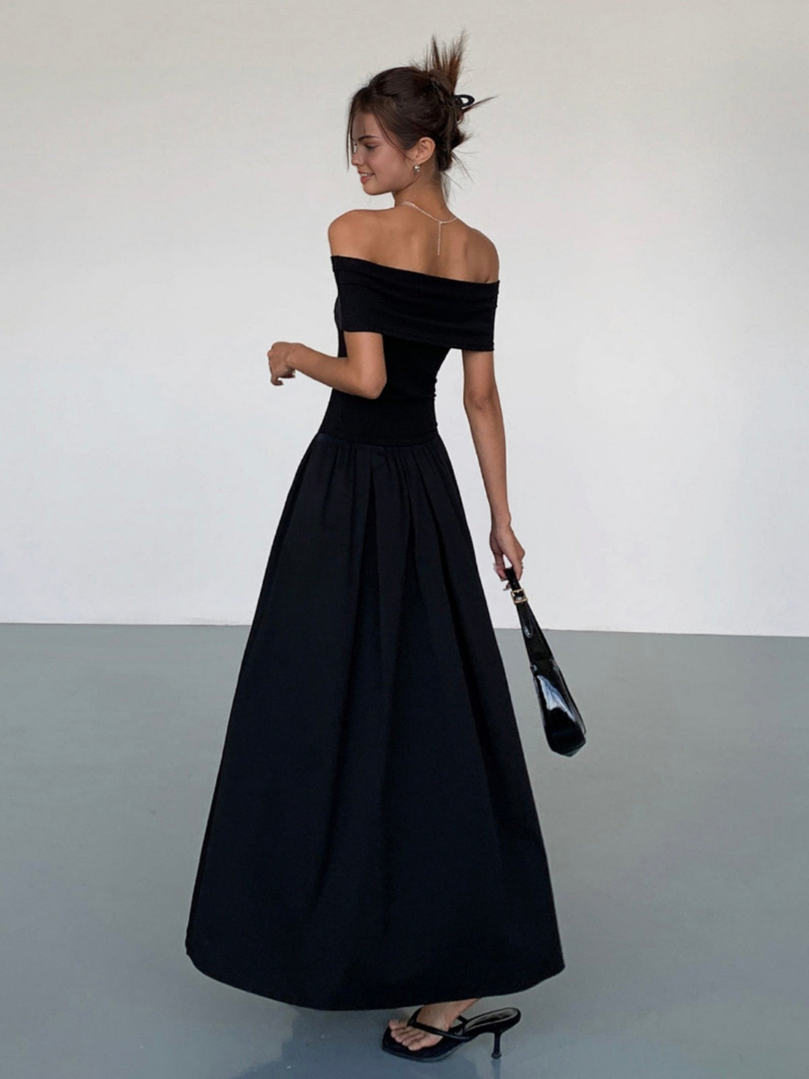 Luna | Off-Shoulder Maxi Dress With Timeless Elegance | Women's Dress