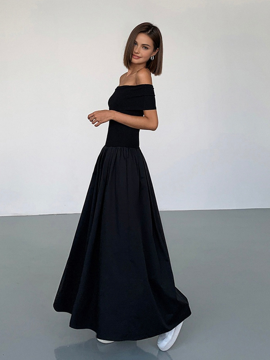 Luna | Off-Shoulder Maxi Dress With Timeless Elegance | Women's Dress