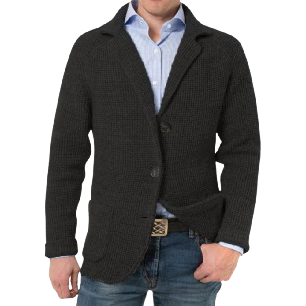 Liam - Elegant long-sleeved jacket with chapel pocket