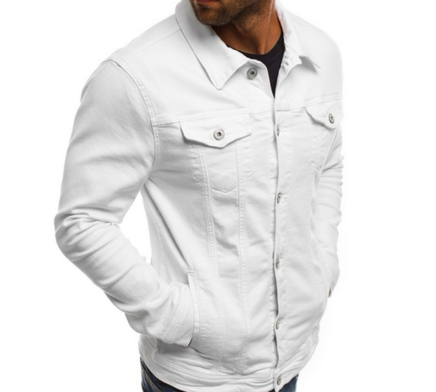 Gerald - Coloured denim jacket for men