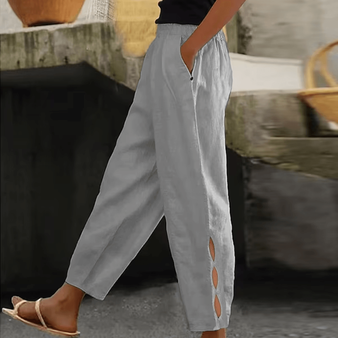 Elise | Cotton-Linen Pants