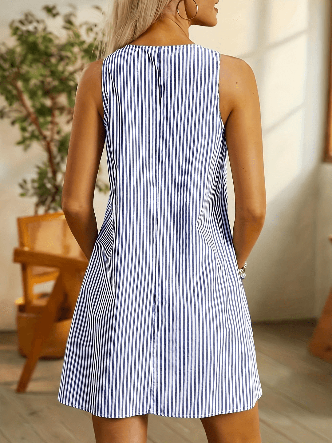 Lyra | Striped Beach Dress