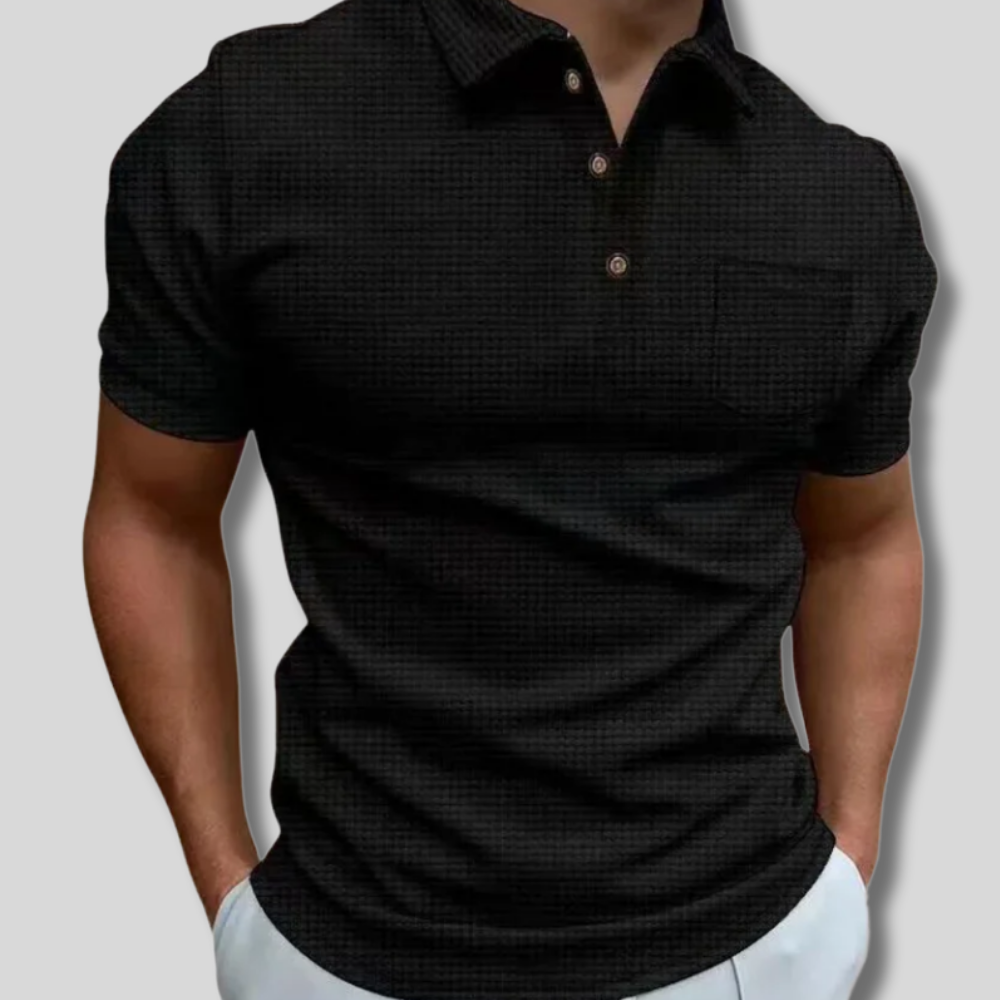 Ezra - Breathable polo shirt for men