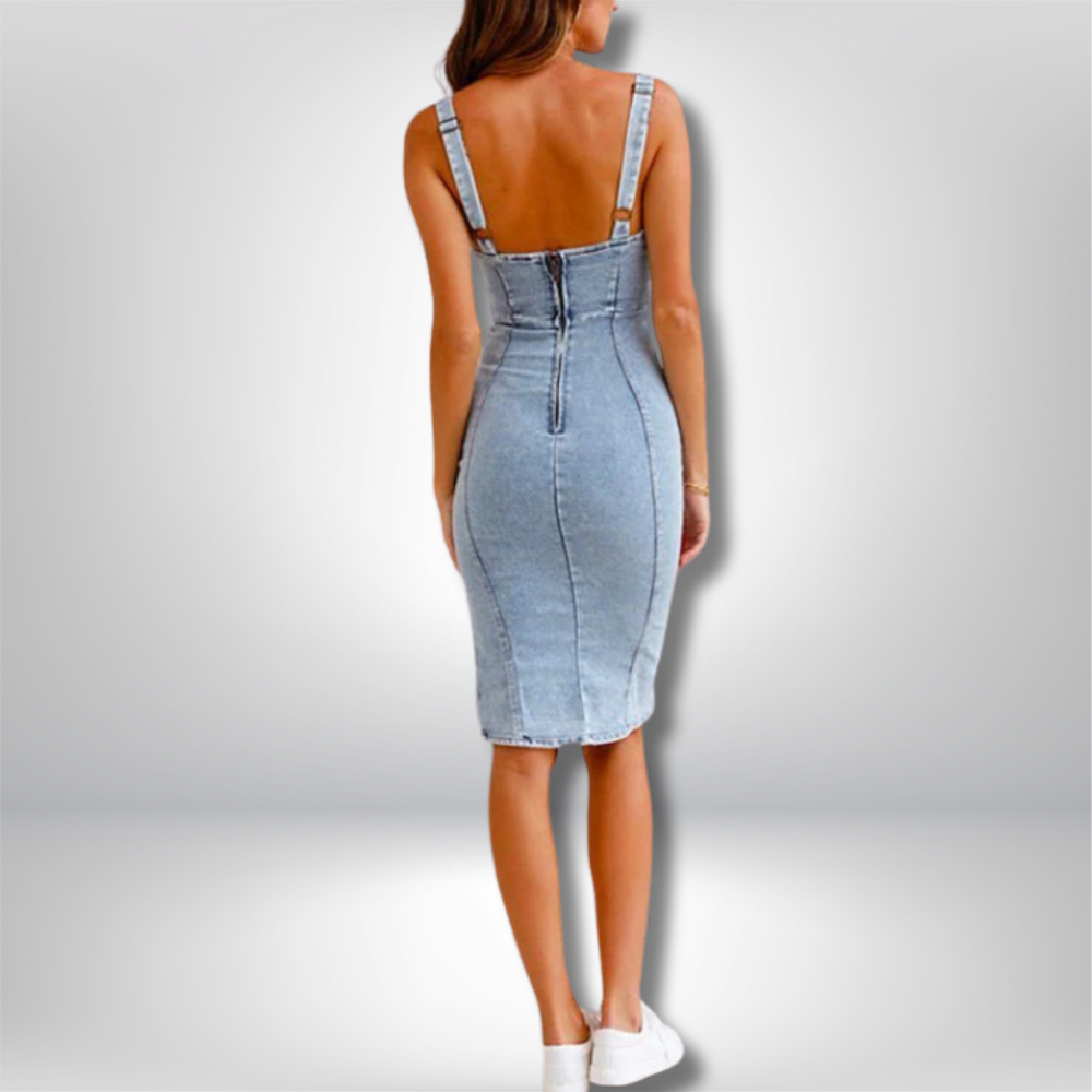 Ize - Trendy Denim Dress