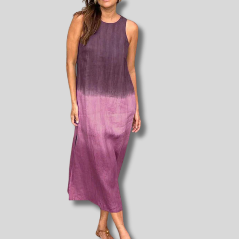 Allison - Casual long dress with batik pattern