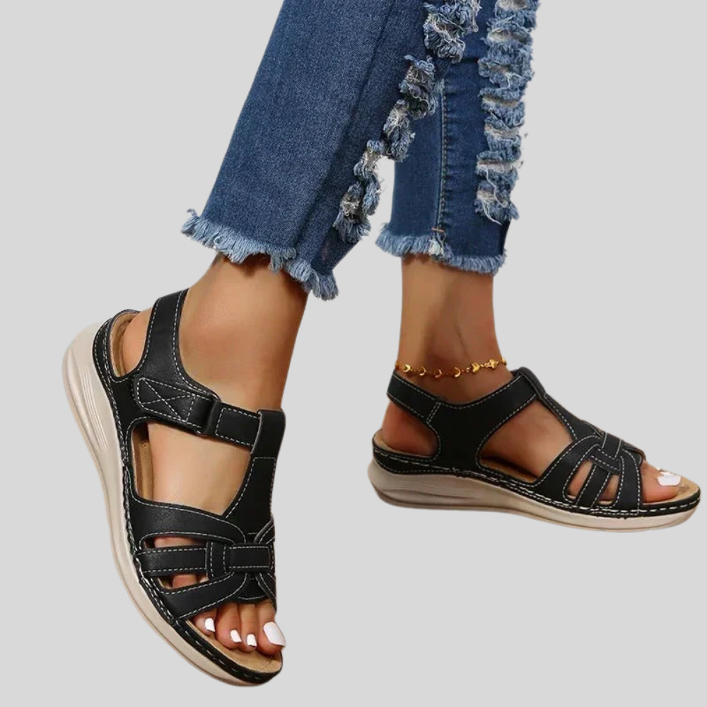 Julia - Comfortable leather women's sandals