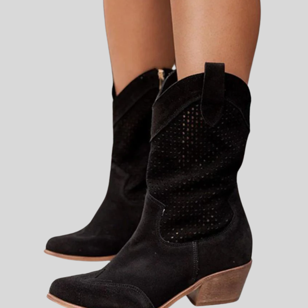 Doemi - Stylish Midi High Cowboy Boots