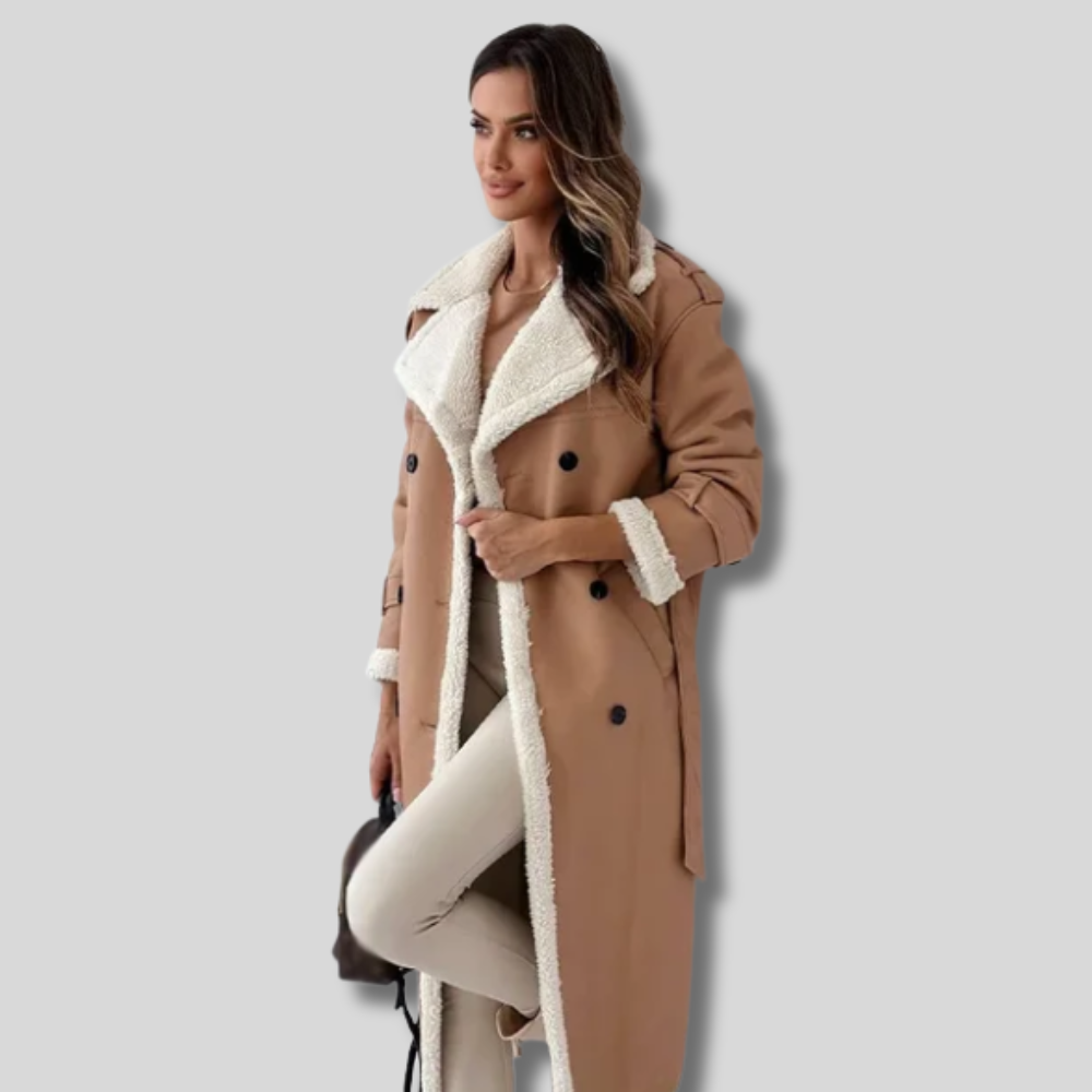 Narlee - Trendy Long Winter Coat for Women