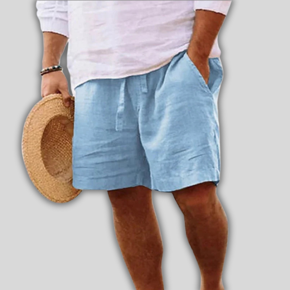 Anthony - Sustainable men's linen shorts made from organic linen