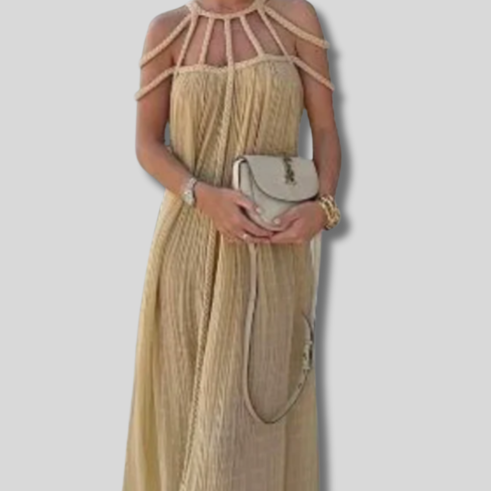 Isabella - Women's Dress - Maxi Dress - Elegant Drape of Linen - Women's Fashion