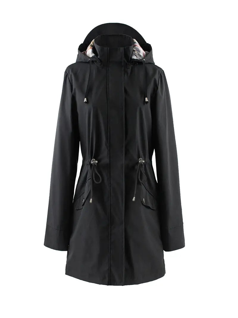 Kiah - Women's Elegant Long Sleeve Rain Coat