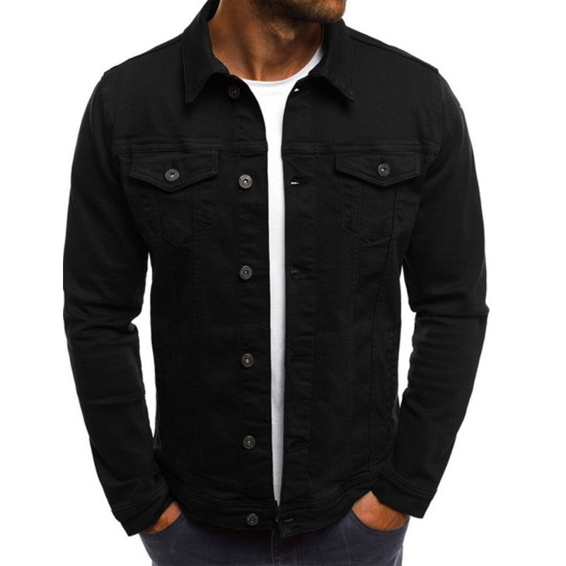 Gerald - Coloured denim jacket for men