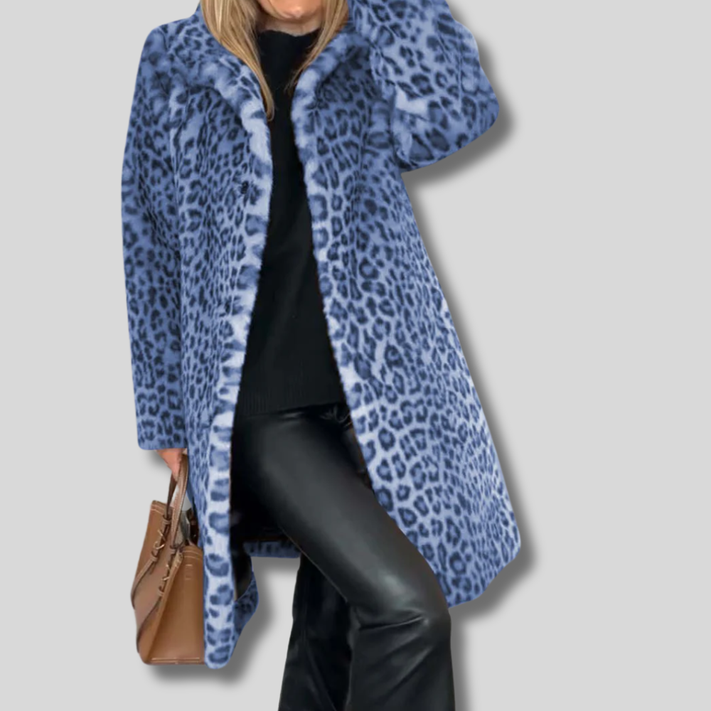 Ann - Leopard Print Coat for Women