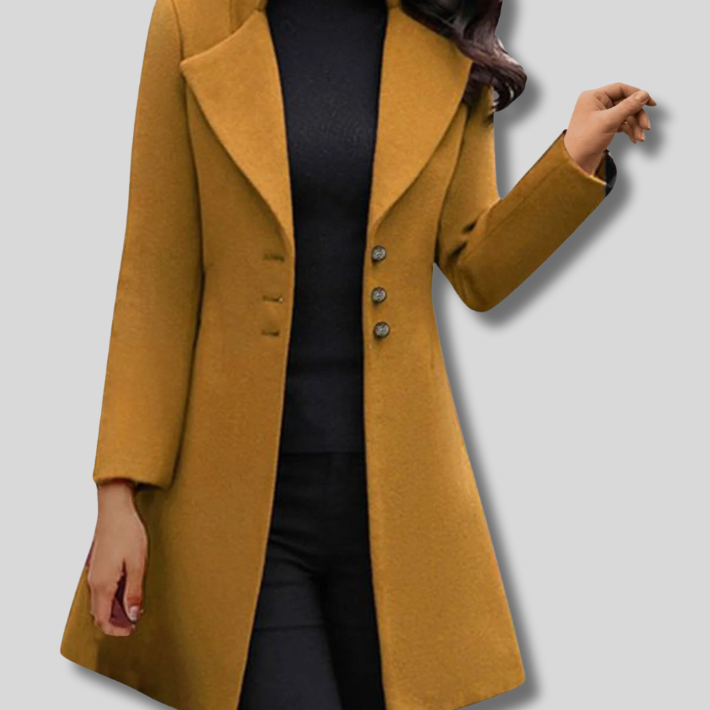 Els - Elegant Long Trench Coat for Women