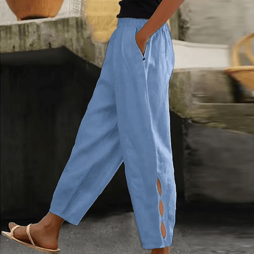 Elise | Cotton-Linen Pants