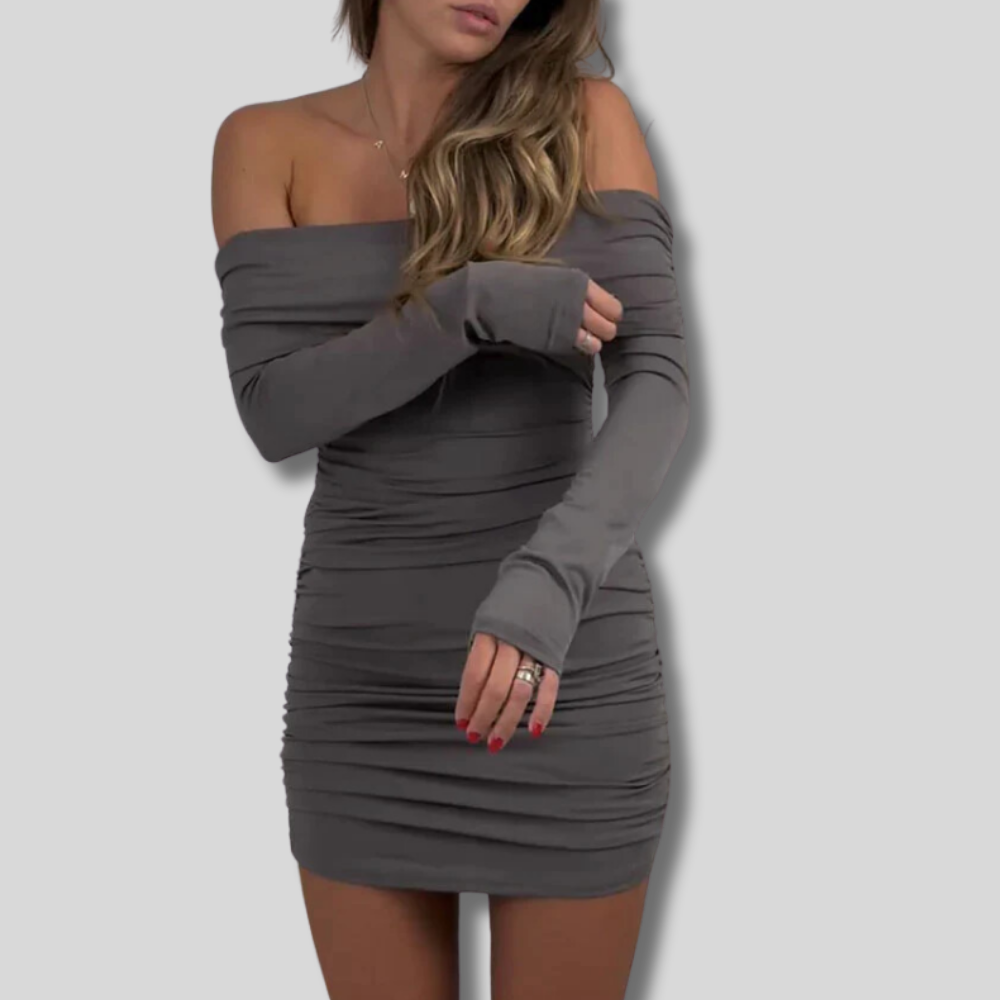 Alexa - Comfy Off Shoulder Mini Dress