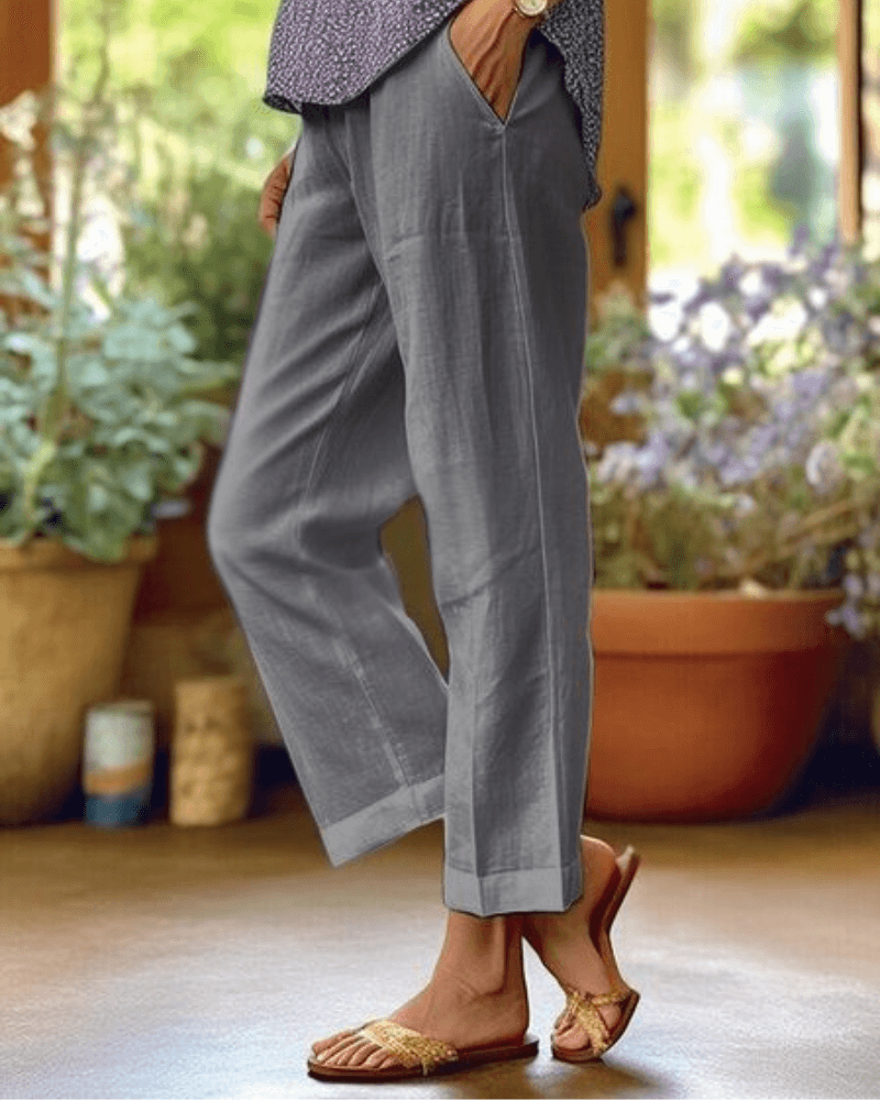 Stacy | Cotton-Linen Pants