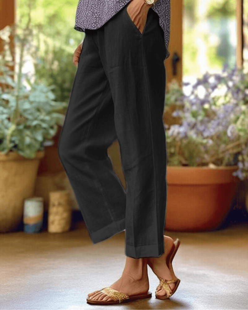 Stacy | Cotton-Linen Pants