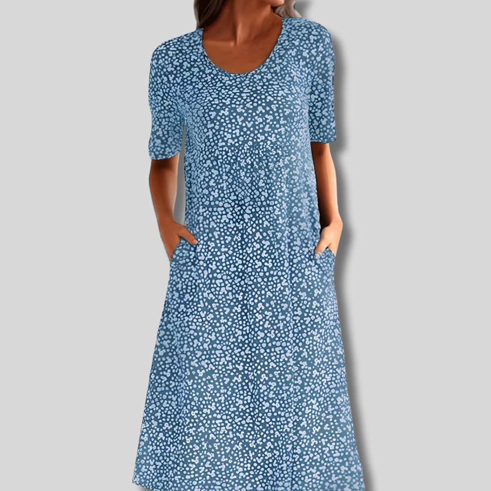 Qahira - Casual Round Neck Dress