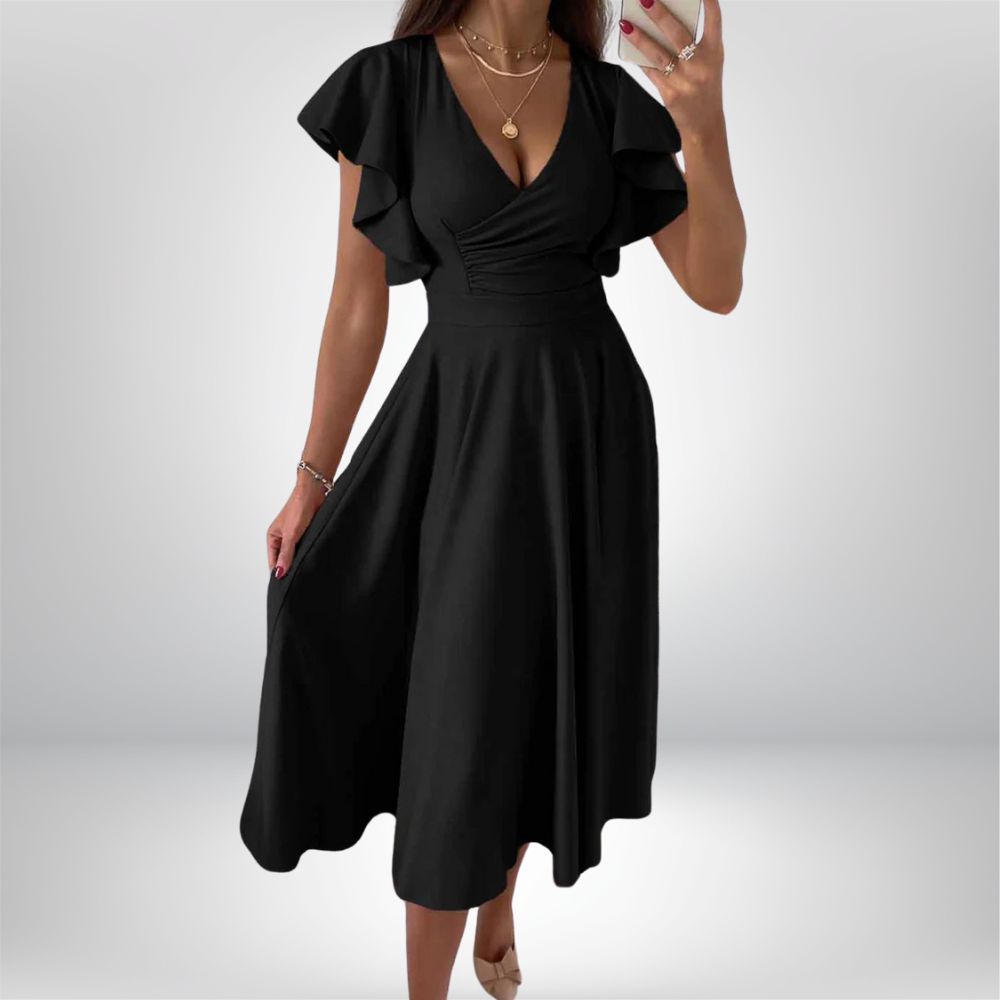 Sophie - Ladies Casual Dress Sexy V-Neck Loose Dress