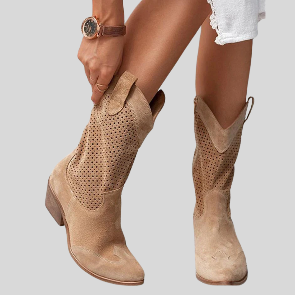 Doemi - Stylish Midi High Cowboy Boots