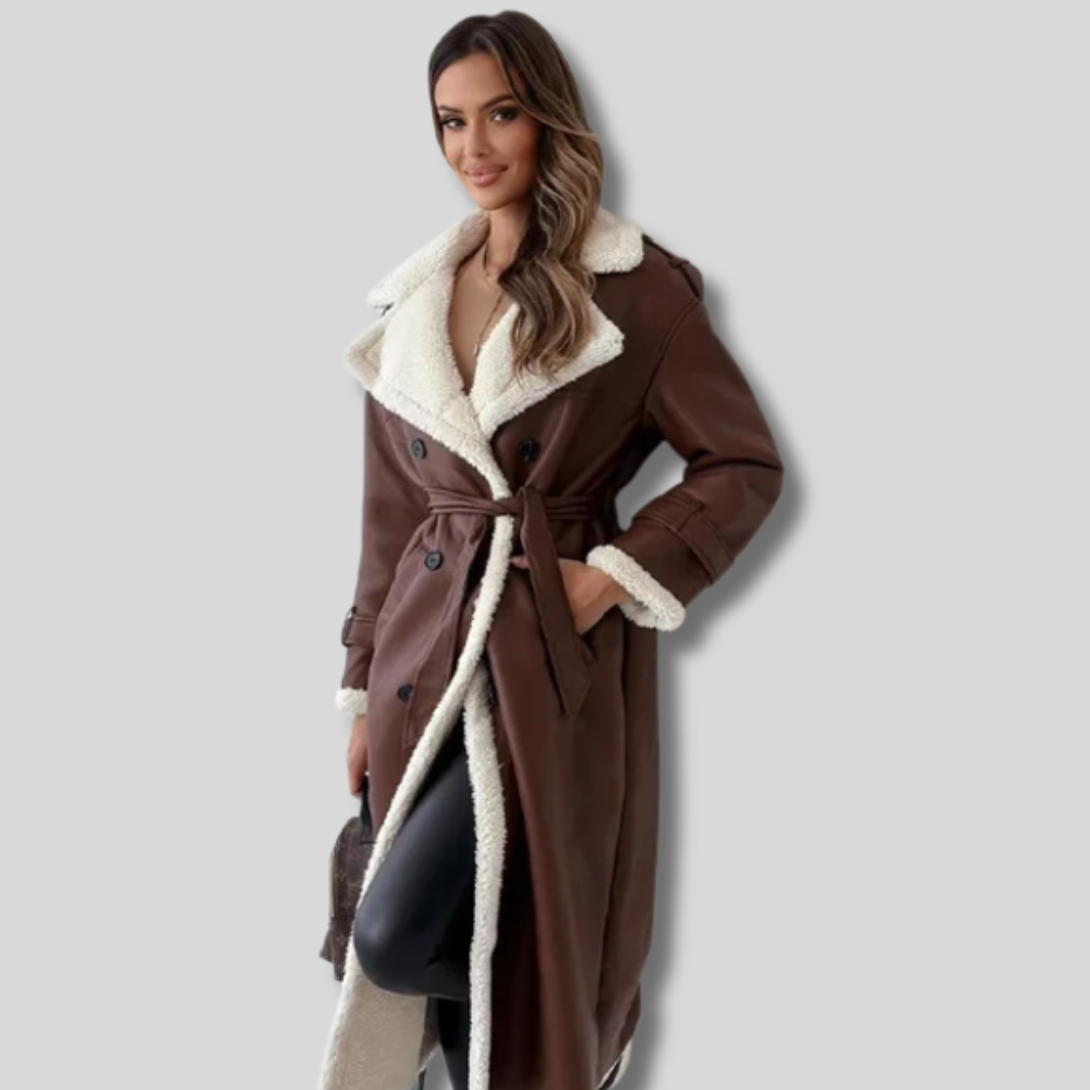 Narlee - Trendy Long Winter Coat for Women