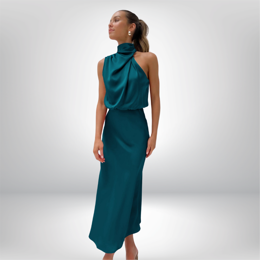 Evie | Elegant Dress With American Neckline