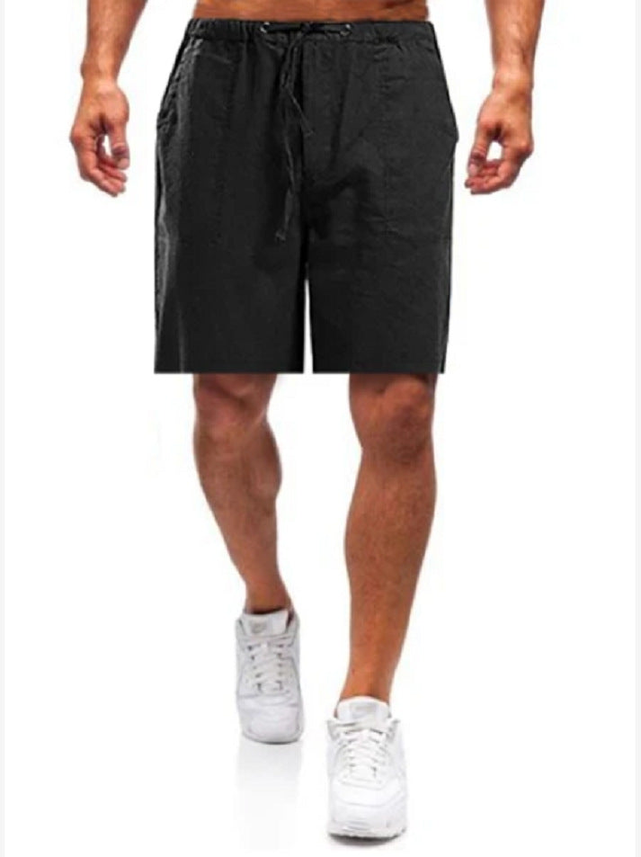 Beau - Men's linen shorts in large sizes