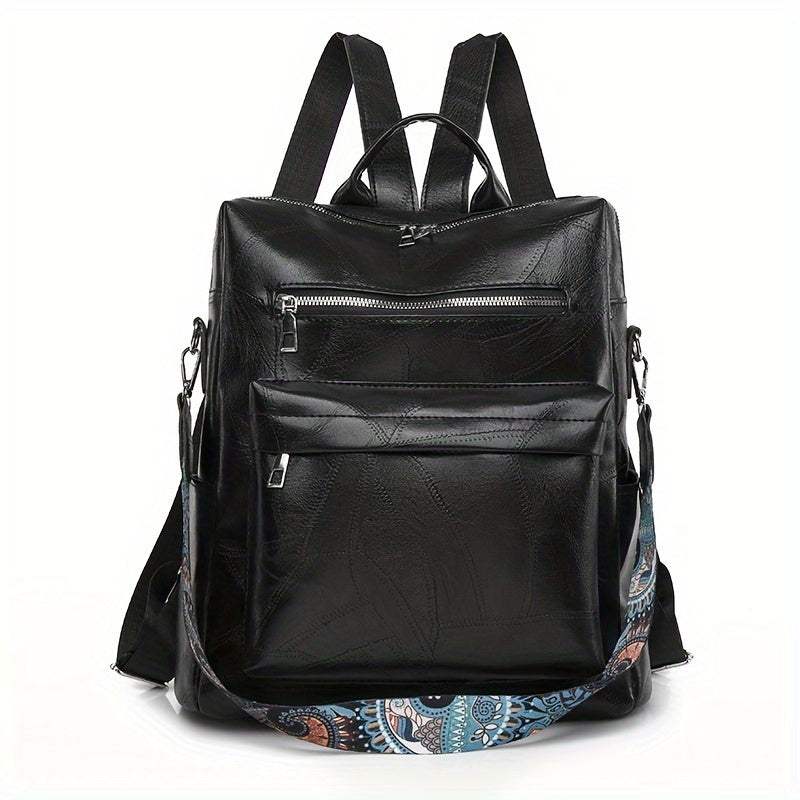 Convertible Retro Leather Backpack For Women