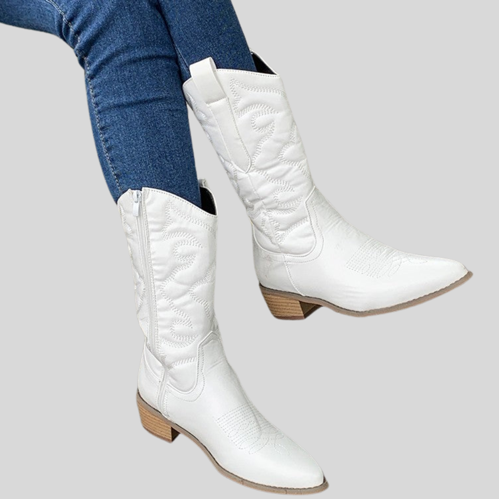 Cait - Metallic Cowboy Boots for Women