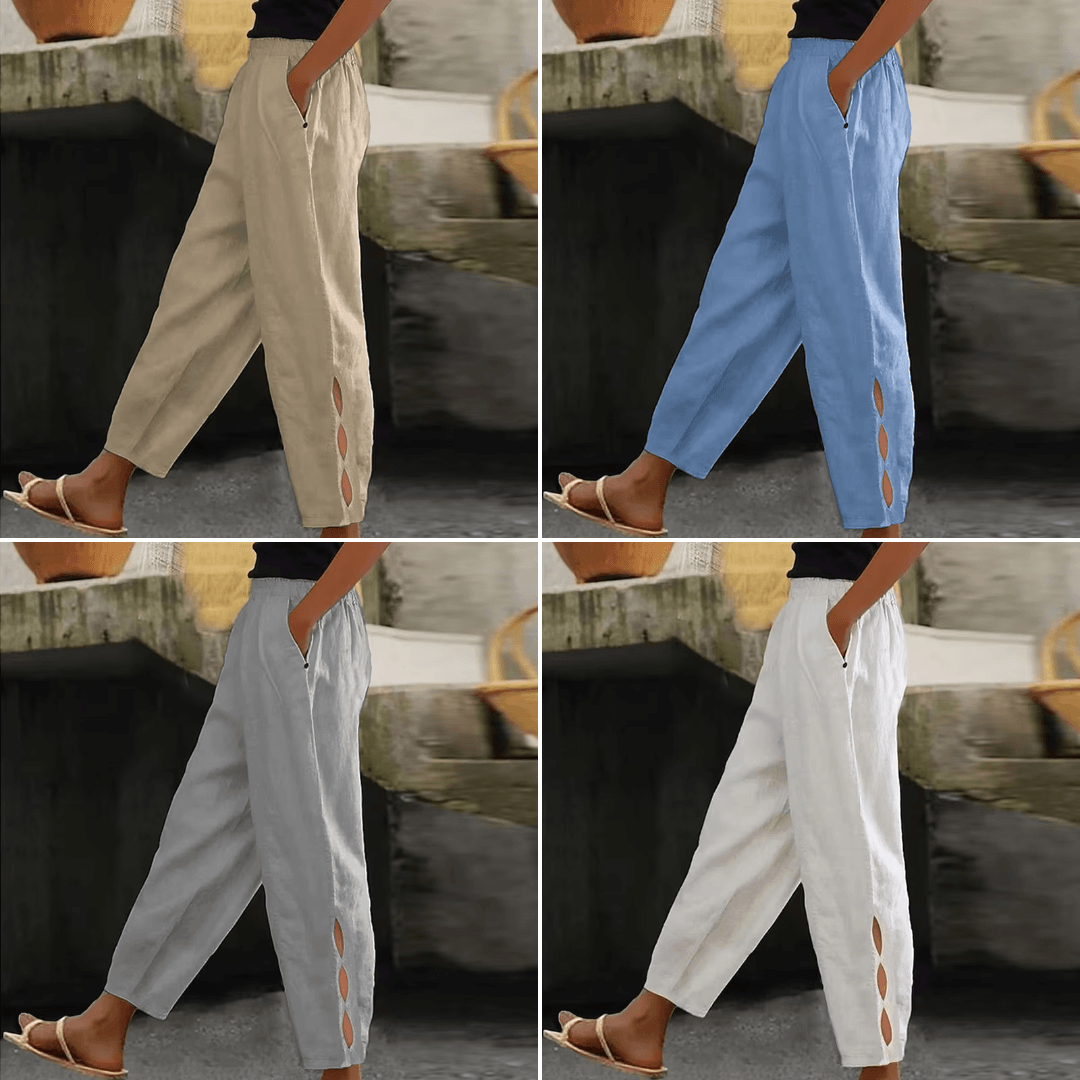 Elise | Cotton-Linen Pants