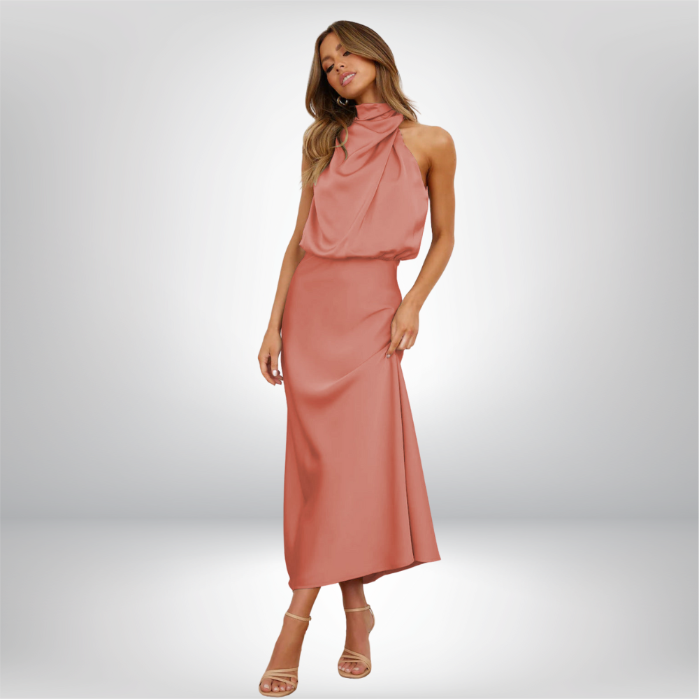 Evie | Elegant Dress With American Neckline