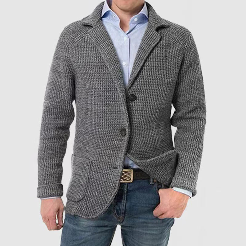 Liam - Elegant long-sleeved jacket with chapel pocket