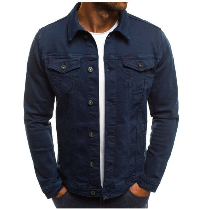 Gerald - Coloured denim jacket for men